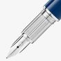 Montblanc Star Walker Blue Planet Precious Fountain Pen 132439