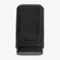 Zippo Black Leather Carbon Fibre Pattern Cigar Case 2007999