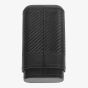 Zippo Black Leather Carbon Fibre Pattern Cigar Case 2007999