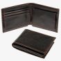 Equilibrium Mens Black Leather Wallet 6040