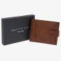 Equilibrium Mens Tan Stylish Modern Leather Wallet 349847
