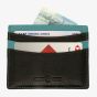 Black & Blue Leather Credit Card RFID Wallet LX-05