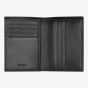 BOSS Classic Smooth Black Folding Card Holder Wallet HLE403A