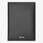 BOSS Classic Smooth Black Folding Card Holder Wallet HLE403A