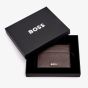 BOSS Classic Smooth Brown Card Holder Wallet HLC403Y