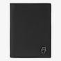 BOSS Double B Saffiano Black Card Holder With Flap HLF526A