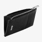 BOSS Classic Grained Black Zip Card Holder Wallet HLK518A