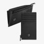 BOSS Double B Saffiano Black Zip Card Holder Wallet HLK526A