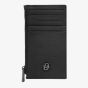 BOSS Double B Saffiano Black Zip Card Holder Wallet HLK526A