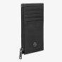 BOSS Double B Saffiano Black Zip Card Holder Wallet HLK526A