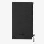 BOSS Double B Saffiano Black Zip Card Holder Wallet HLK526A