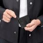 BOSS Double B Saffiano Black Zip Card Holder Wallet HLK526A