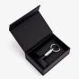 BOSS Pure Iconic Black & Chrome Keyring HAK410A