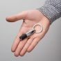 BOSS Pure Iconic Black & Chrome Keyring HAK410A