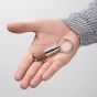 BOSS Pure Iconic Brown & Chrome Keyring HAK410X