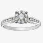 9ct White Gold 0.65ct Diamond Round Cluster Ring 3313WG/65-9