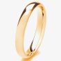 18ct Yellow Gold 3mm Court Wedding Ring 3LLC-18Y