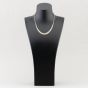 Second Hand 9ct Three Colour Gold Graduated 16 Inch Bar Necklace 41021210
