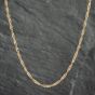 Second Hand 9ct Yellow Gold Twisted 22 Inch Curb Chain 41021477