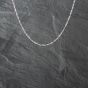 Second Hand 9ct White Gold Twisted 18 Inch Curb Chain 41021551
