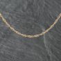 Second Hand 9ct Yellow Gold Twisted 16 Inch Curb Chain 41021566
