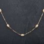 Second Hand 9ct Yellow Gold 18 Inch Bar and Bead Fancy Necklace 4102765