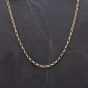 Second Hand 9ct Yellow Gold 18 Inch Oval Belcher Link Chain 4102802