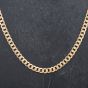 Second Hand 9ct Yellow Gold 18 Inch Flat Curb Chain 4103294