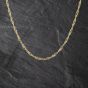 Second Hand 9ct Yellow Gold Twisted 18 Inch Curb Chain 410402162766