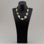 Second Hand 14ct Yellow Gold Mabe Grey & Black Blister Pearl 18 Inch Collarette Ball Necklace 41041083