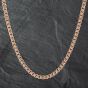 Second Hand 9ct Rose Gold Roller Ball 20 Inch Curb Chain 41041120
