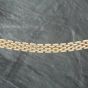 Second Hand 9ct Yellow Gold Flexible Brick Link 15 Inch Collarette Bar Necklace 41041152