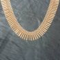 Second Hand 9ct Yellow Gold Graduated Flexible 16 Inch Collarette Bar Chain 41041156