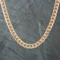 Second Hand 9ct Yellow Gold Patterned 16 Inch Curb Chain 41041158