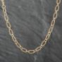 Second Hand 9ct Yellow Gold Loop & Oval 28 Inch Rope Chain 41041171