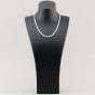 Second Hand Platinum 20.00ct Princess Cut Diamond Flexible Graduated 18 Inch Tennis Necklace 41041246