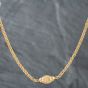 Second Hand 18ct Yellow Gold Italian Designer Chiampesan Heavy Bead 35 Inch Foxtail Necklace 41041254