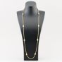 Second Hand 18ct Yellow Gold Italian Designer Chiampesan Heavy Bead 35 Inch Foxtail Necklace 41041254