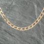 Second Hand 9ct Yellow Gold Square 19 Inch Curb Chain 41041297