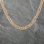 Second Hand 9ct Yellow Gold 3+1 23 Inch Figaro Chain 41041347