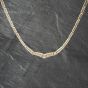 Second Hand 14ct Yellow Gold V Shaped Greek Key Design 17 Inch Collarette Chain 41041349
