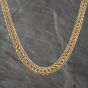 Second Hand 9ct Yellow Gold Graduated Double 16 Inch Curb Chain 41041404
