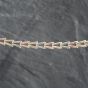 Second Hand 9ct Three Colour Gold Fancy 'V' Pattern Link 16 Inch Collarette Chain 41041438