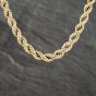 Second Hand 9ct Yellow Gold Graduated 16 Inch Rope Chain 41041441