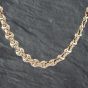Second Hand 9ct Two Colour Gold Fancy 18 Inch Chain 41041456