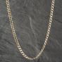 Second Hand 9ct Yellow Gold Square 23 Inch Curb Chain 41041572