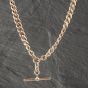 Second Hand Vintage Rose Gold Double 18 Inch T-Bar Curb Chain 41041574