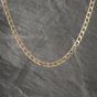 Second Hand 9ct Yellow Gold Square Link 18 Inch Curb Chain 41041588