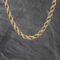 Second Hand 9ct Yellow Gold 17 Inch Rope Chain 41041607