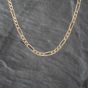 Second Hand 9ct Yellow Gold 3+1 18 Inch Figaro Chain 41041611